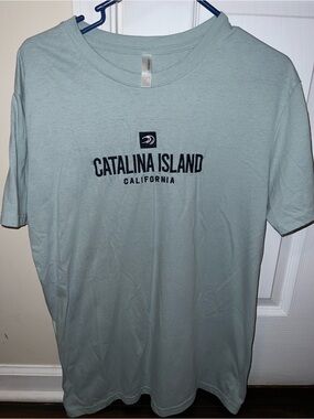 Catalina Island California Light Green Graphic Tee